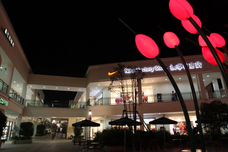 下沙奥特莱斯的夜景-边走边拍-杭州19楼