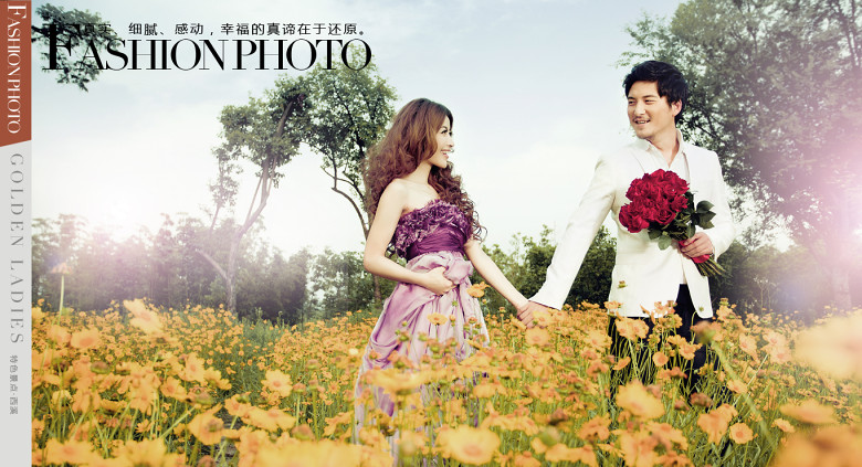 金夫人花海婚纱照_广州金夫人婚纱照