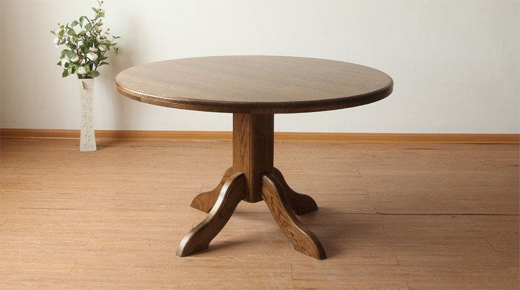 餐桌+橡木圆桌子