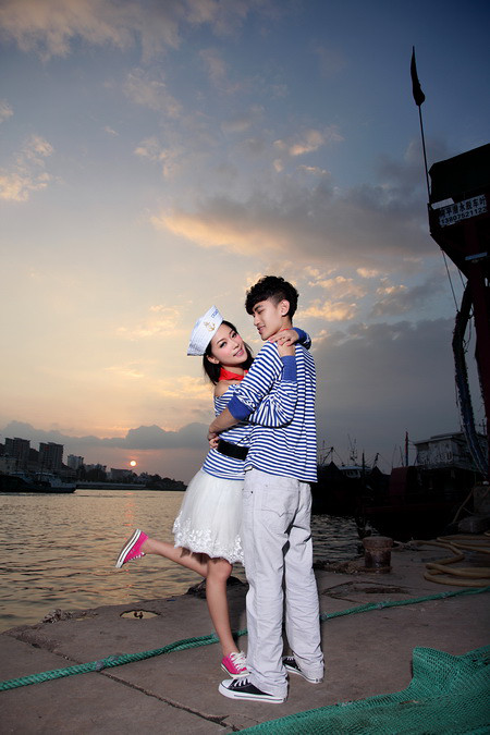 T1创意婚纱摄影_直接上照片!在三亚海边拍的,