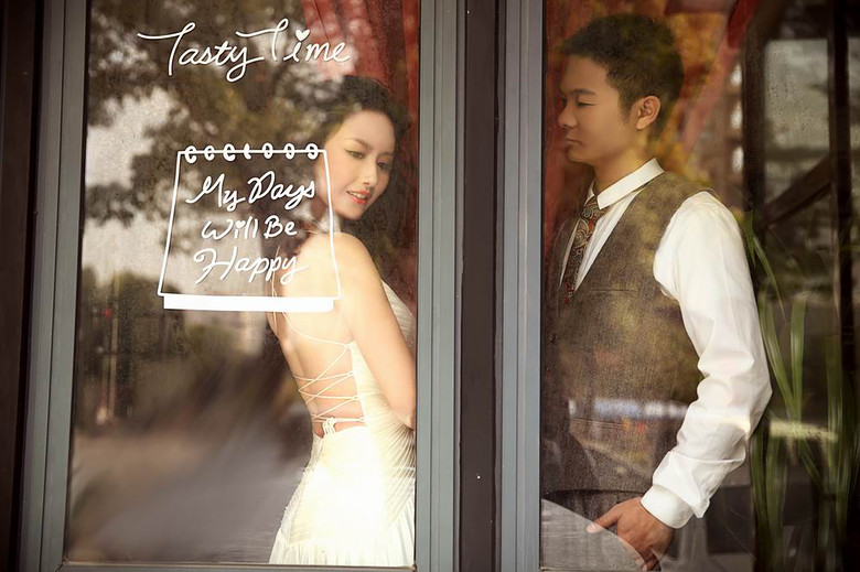 杭州CC创意婚纱摄影_我是一个幸福的女纸，有个好男人在我生命中，安然而来，静静守候_好店