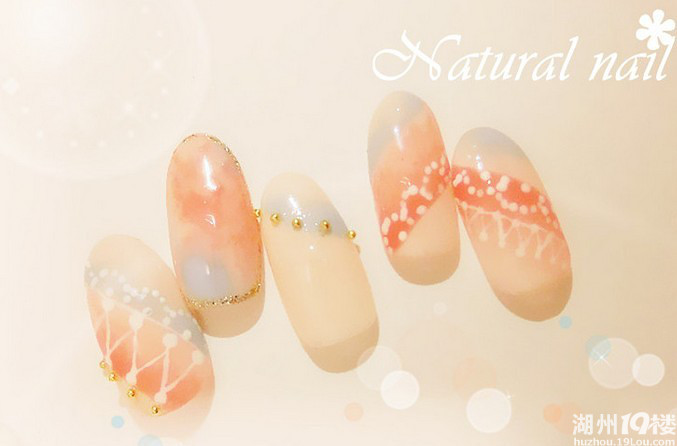 漂亮的日系指甲,拍婚纱照可以去做个~-我来问