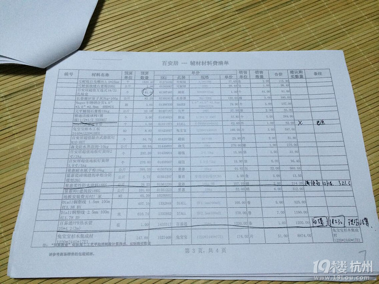 選了百安居，預(yù)算單、人工費真心讓人吐血吐肝兒啊。求高手指點