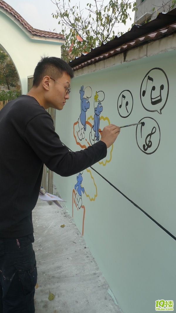 幼儿园公益墙绘漆彩关爱