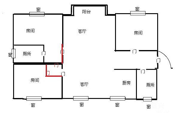自己画的户型图