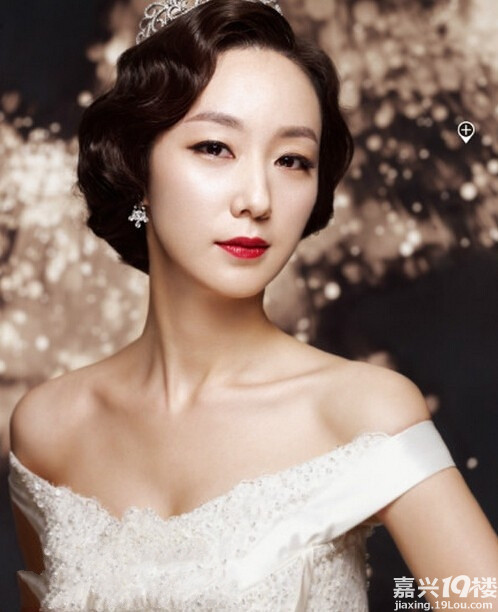 时尚韩式新娘女生发型图片-结婚用品-结婚交流