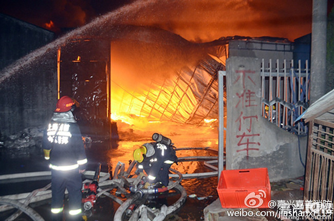 嘉善:服饰厂突发大火 过火面积约400平方米-早