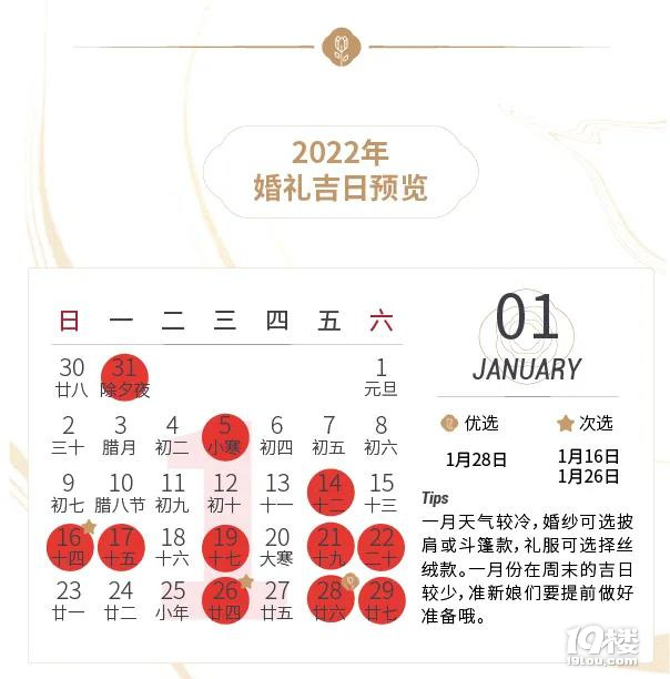 速看2022年全新结婚吉日来啦超准新人秒收藏