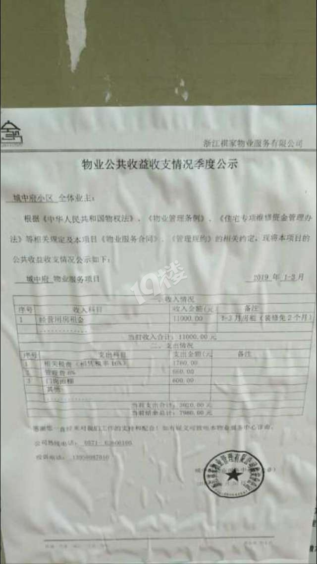 城中府业主面对开发商和物业欲哭无泪口-我要爆料-临安爆料-临安19楼