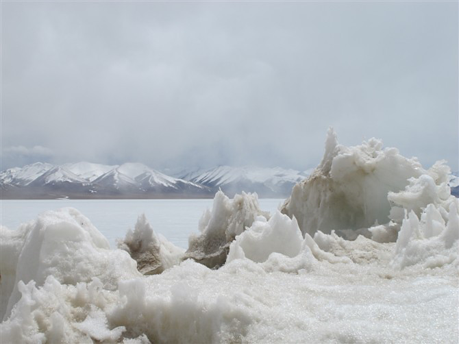 西藏的冬天美丽的纳木错湖-自拍-摄影部落-宁波