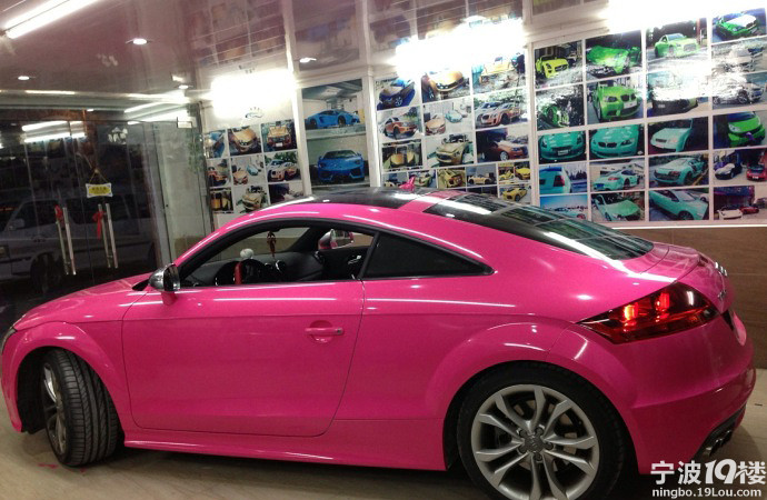 骚粉奥迪TT. <em>把妹</em>利器-<em>聊</em>车评车-拉风汽车-宁波