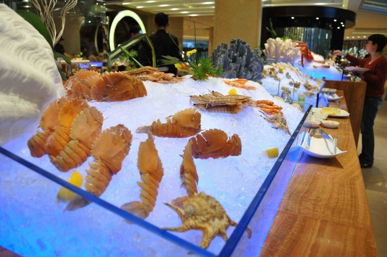 晒一下在五星级酒店酒店吃的自助餐(图)-宁波美