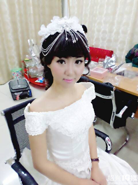 姐姐的试妆照,结婚那天我要考试去不了,遗憾。