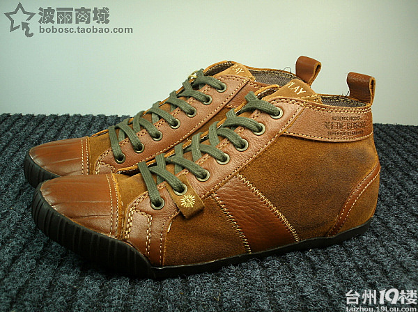 新款外贸原单正品REPLAY皮鞋高帮意大利小牛