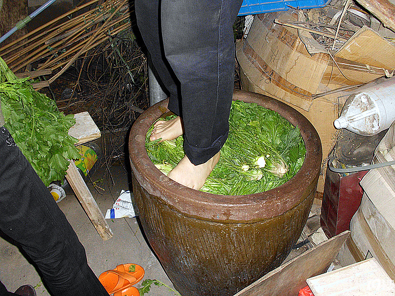 【爆】土方法腌咸菜全过程(图)-台州美食-台州