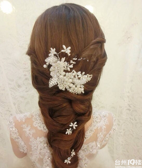 高端典雅的韩式发型 做季度最优雅的新娘-试纱