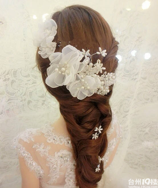 高端典雅的韩式发型 做季度最优雅的新娘-试纱