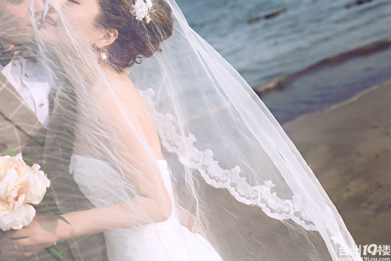 【时尚经典婚纱摄影】温岭海边大片-拍结婚照