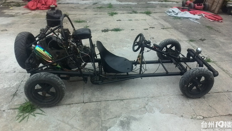 椒江农场小伙造好卡丁车再造动力三角翼飞机-开车那点事-拉风汽车-台州19楼