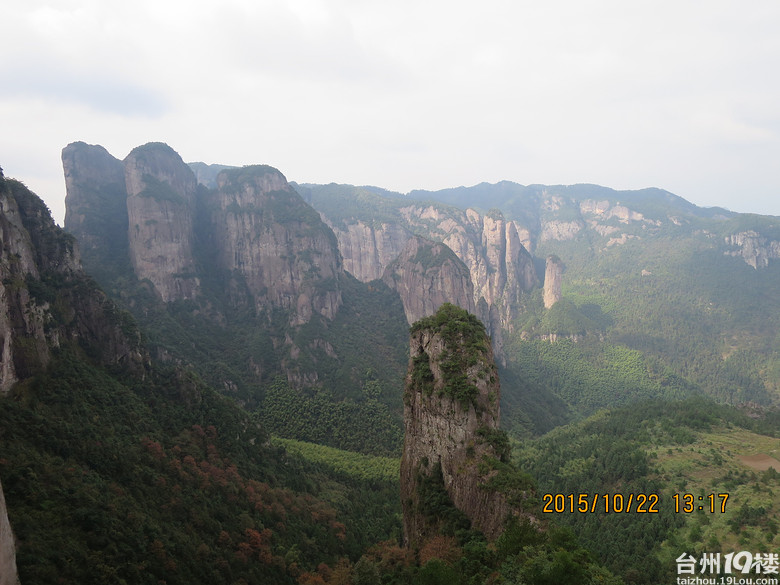 徒步林坑苍山公盂古道 观赏公盂岩山脊风光