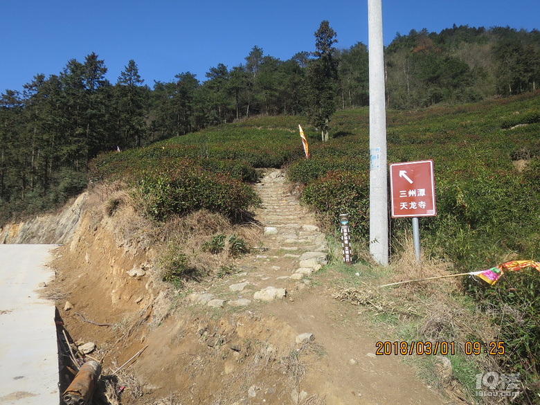 茶场通往天龙寺的石阶山道