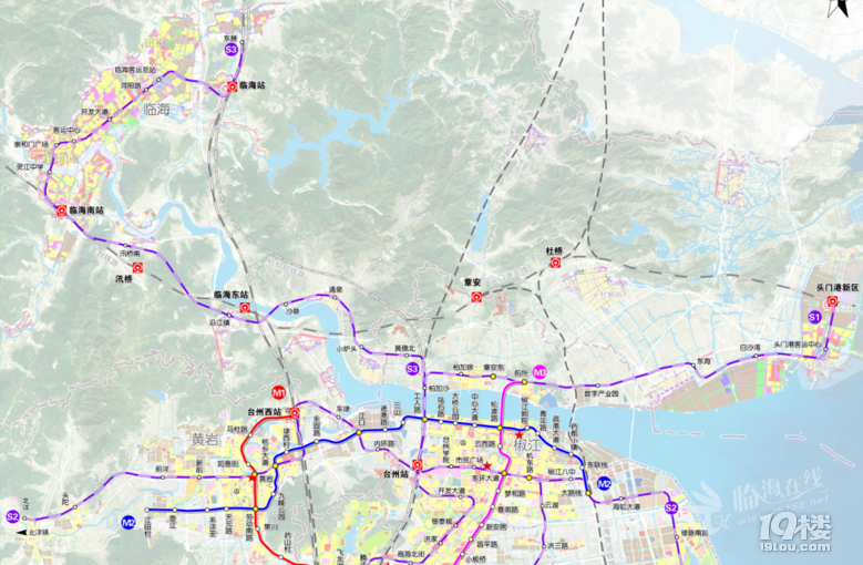 台州轨道交通最新规划s1号线将剔除杜桥