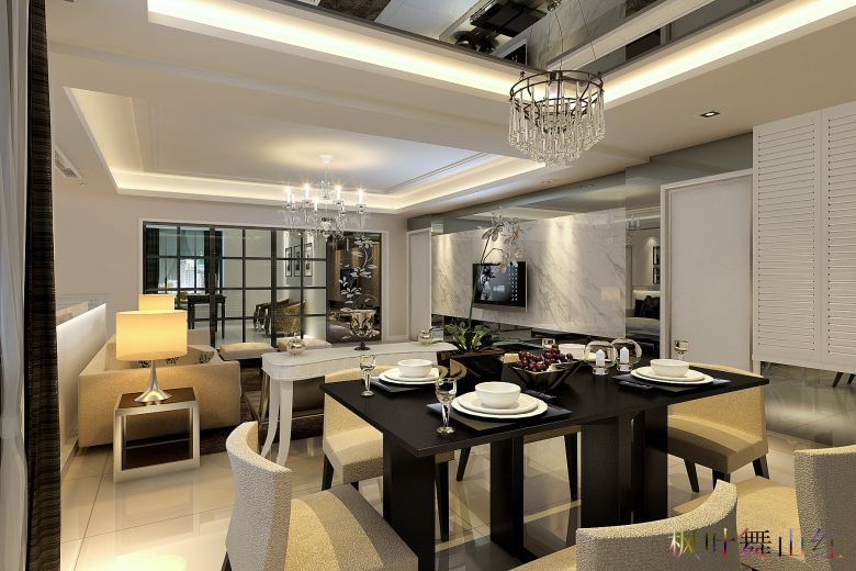 中建城市花园施工图及效果图-装修学院-台州1