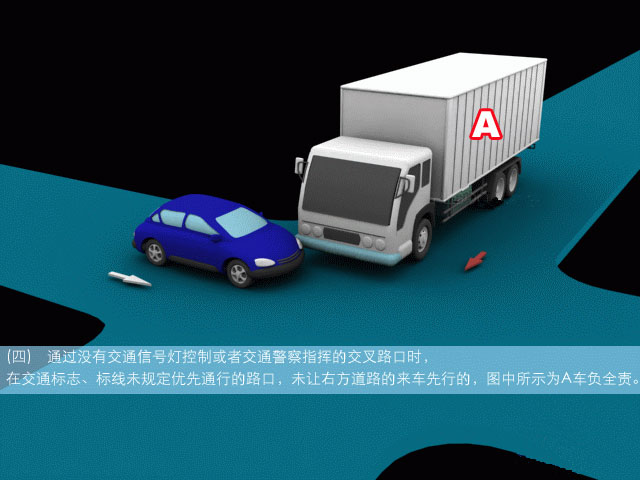 最新卡通版交通事故责任划分图示-开车那点事