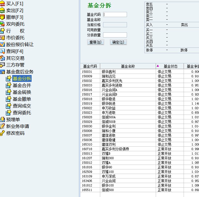 台州那家券商支持场内申购分级基金,还有分拆