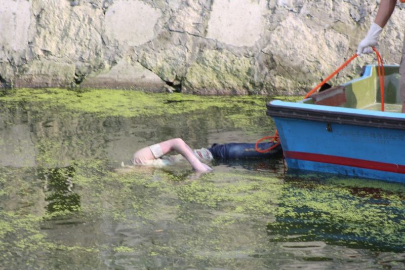 6月30号下午温岭大溪一条河里发现一具女尸-我