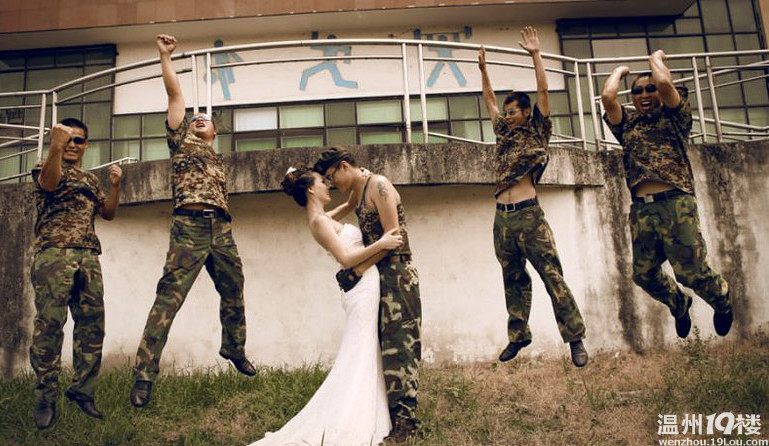 退役军人的最炫军旅风 军旅版结婚照-婚纱秀-温
