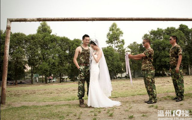 退役军人的最炫军旅风 军旅版结婚照-婚纱秀-温