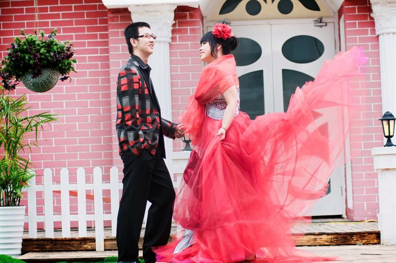 薇薇新娘试拍归来--<em>胖女孩的</em>幸福<em>婚纱</em>照-我要结