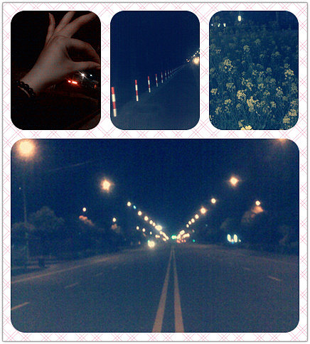 夜晚马路安静,一个人的猖狂.