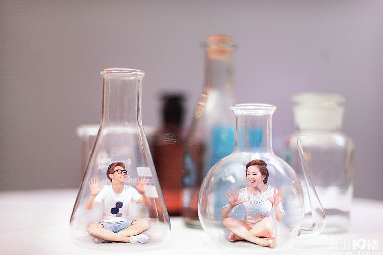 各种个性的特效婚纱照-秀秀婚纱照-我要结婚-萧