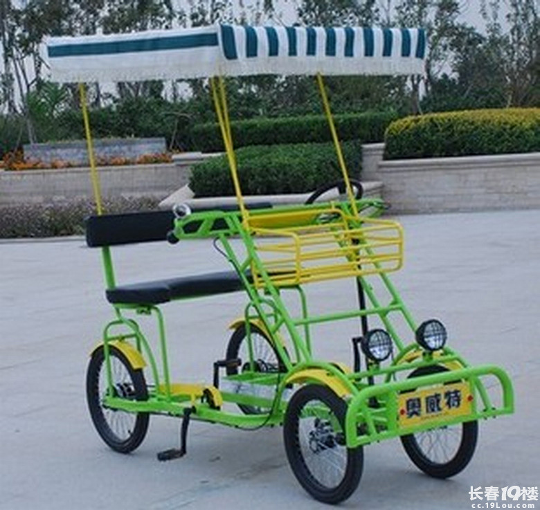 销售批发双人脚踩休闲情侣观光车