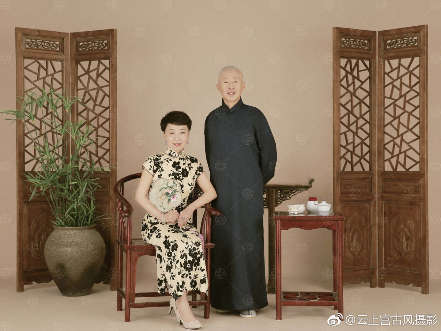 长春# #长春旗袍写真# #民国风全家福