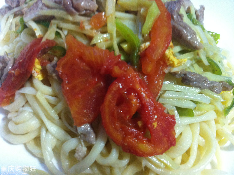 自制家常土豆丝拌面,喜欢面食的请进噢