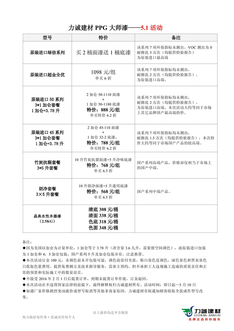 活动要实在，不要噱头，5.1买建材，还是力诚省：