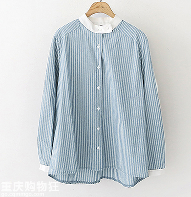蓝色小清新衬衣