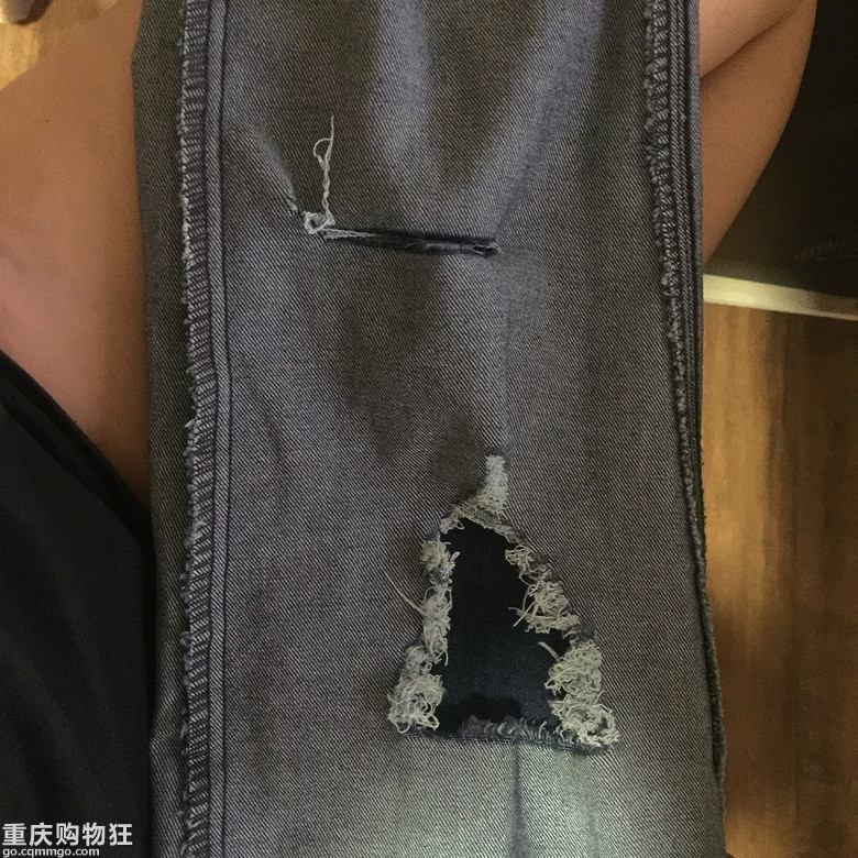 【种草我在行—牛仔专场开团】质报已上！破洞小脚裤好怀型