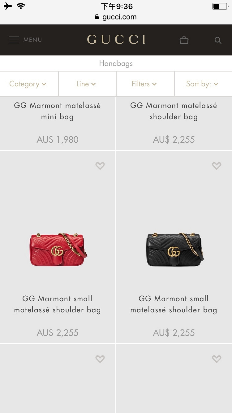 澳洲珀斯购gucci wanghong包！