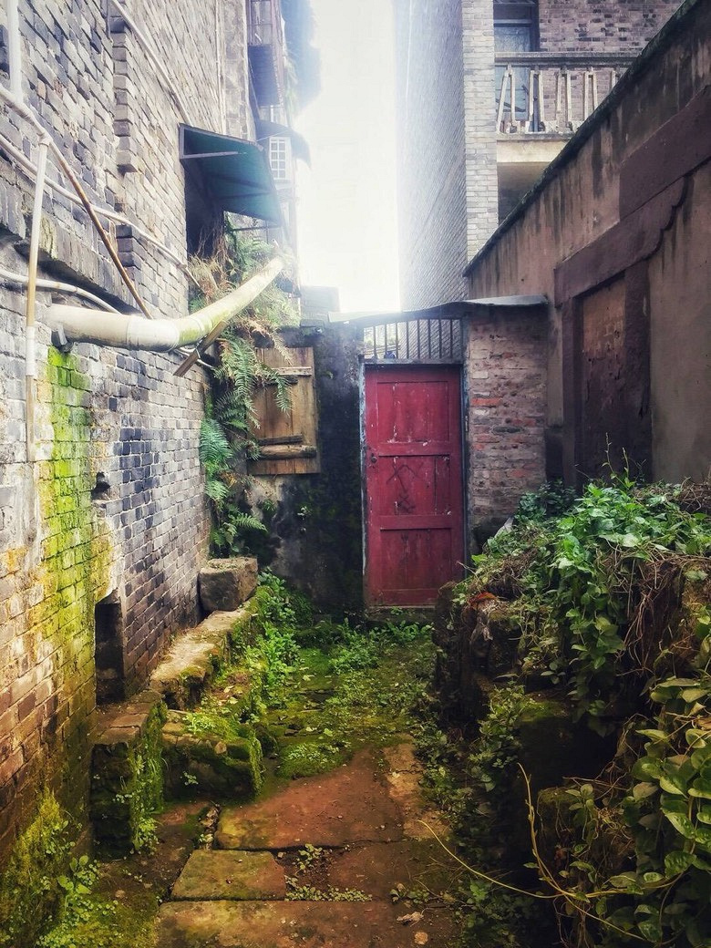 天气大好手机扫街:合川大石镇利泽老街!