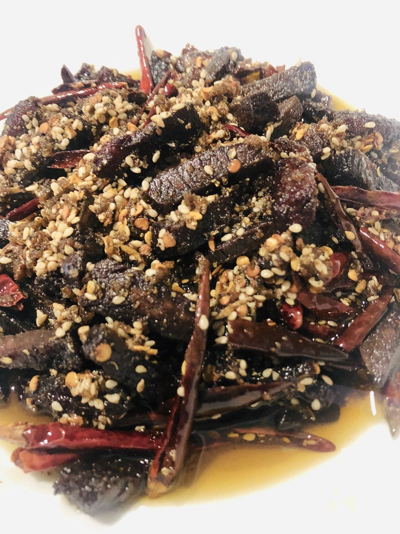 自制麻辣牛肉干