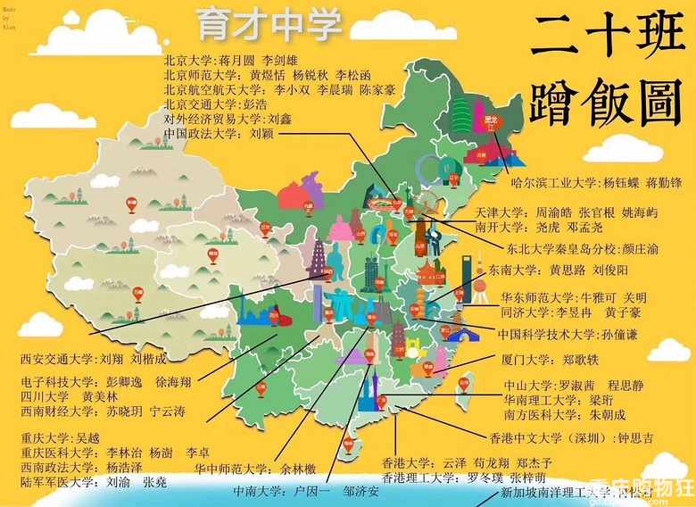 育才几个班的蹭饭图，感觉有点创意