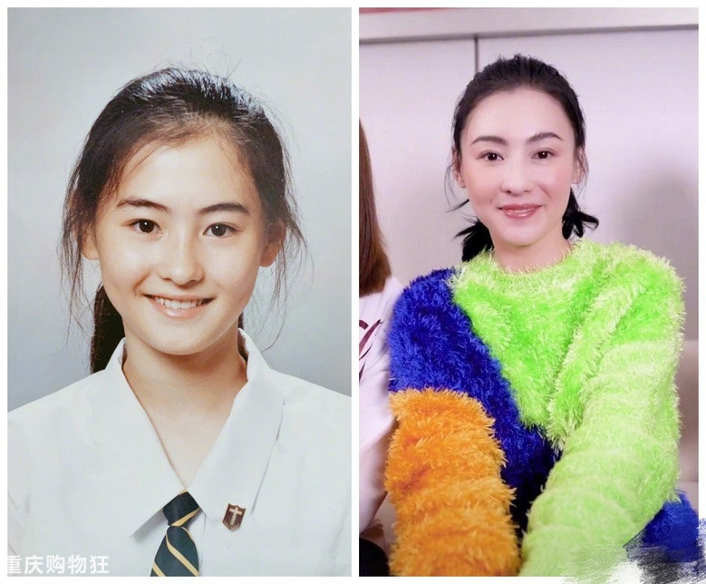 张柏芝学生时期证件照