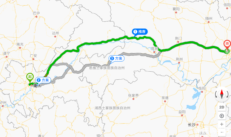 发帖求问：重庆到武汉自驾，哪条路线比较好走？