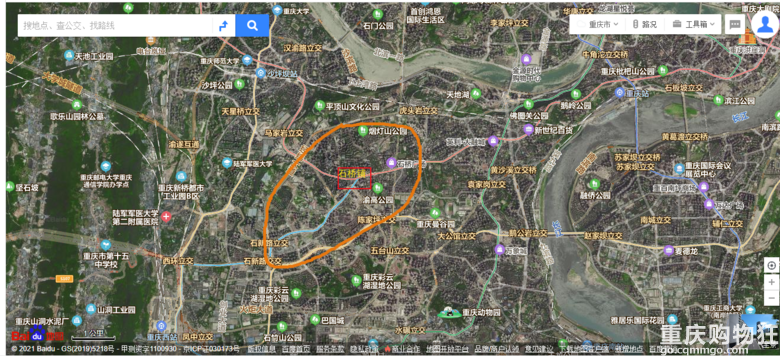 重庆硅谷石桥铺商圈扩容后现状