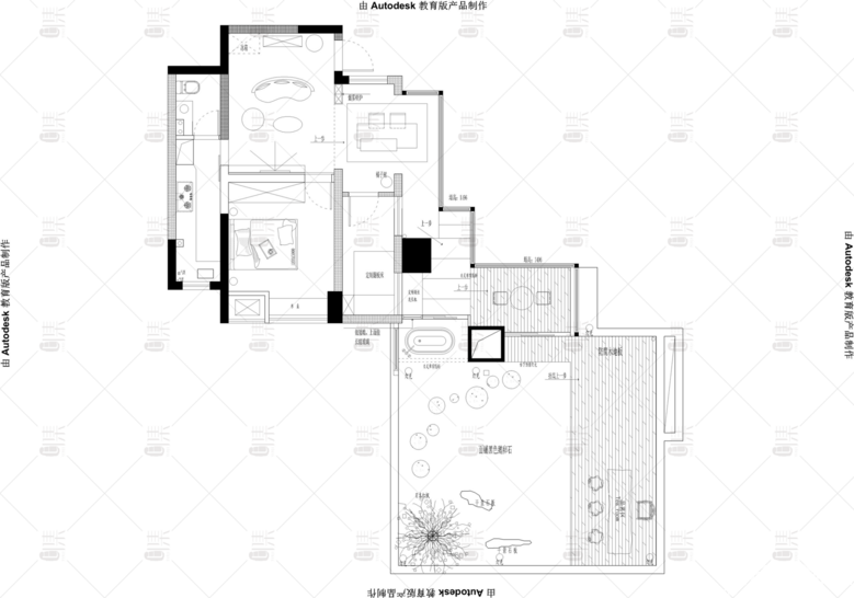 25岁完成养老愿望，钢混森林里的一方小院，侘寂禅意装修开帖