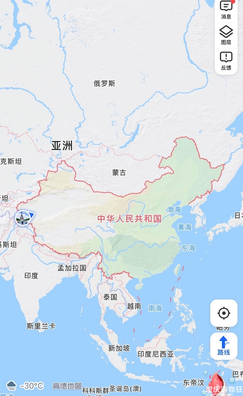 中国最东南西北打卡